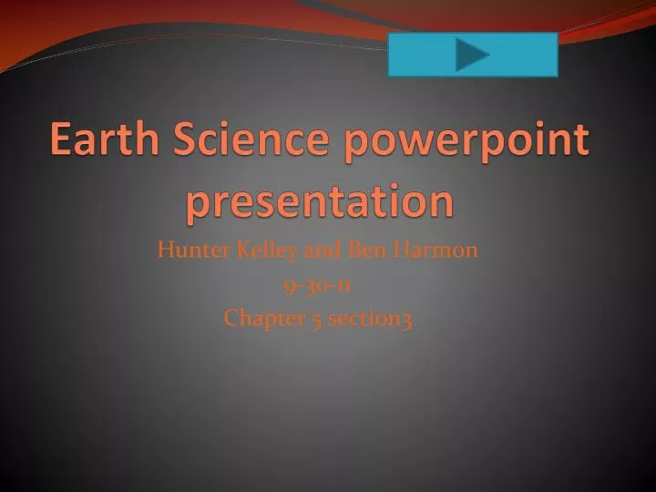 earth science powerpoint presentation