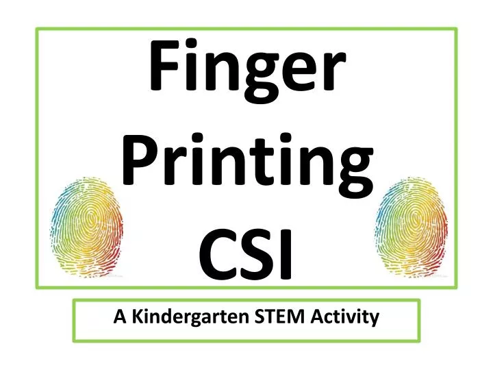 finger printing csi