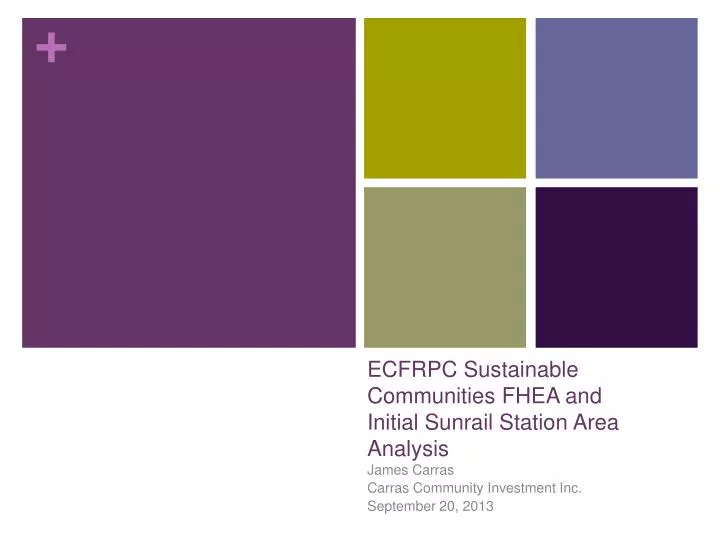 ecfrpc sustainable communities fhea and initial sunrail station area analysis