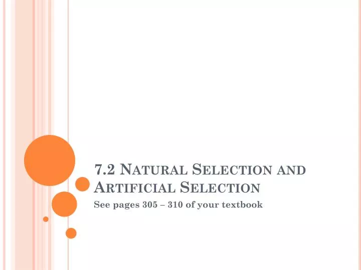 7 2 natural selection and artificial selection