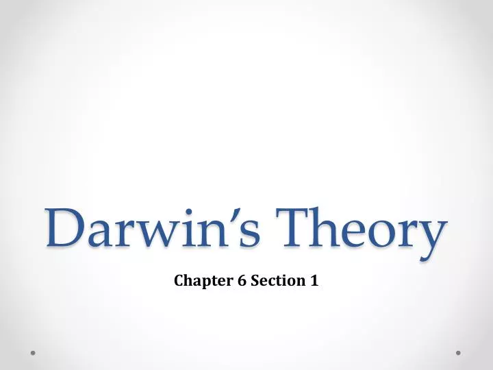 darwin s theory
