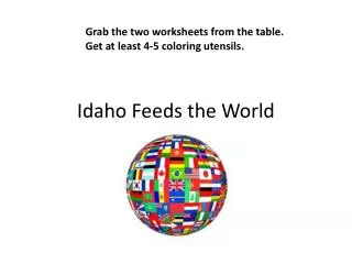 Idaho Feeds the World