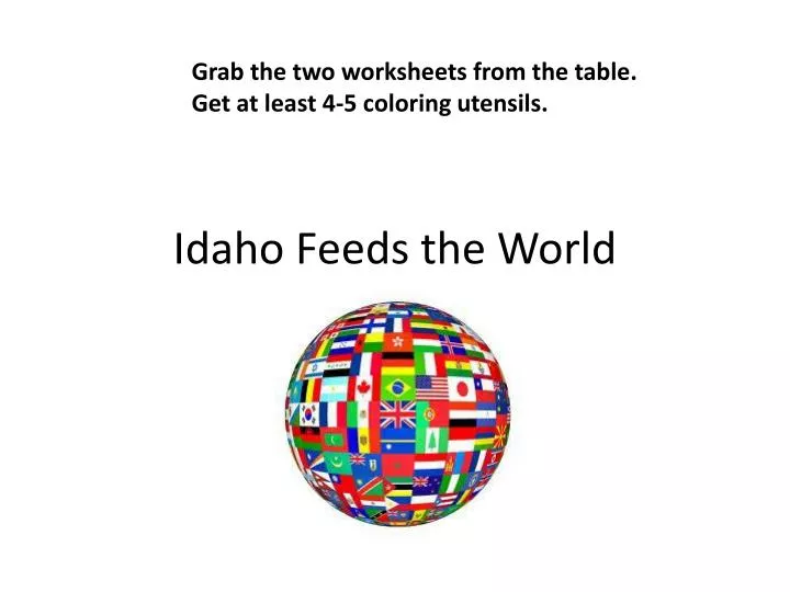 idaho feeds the world