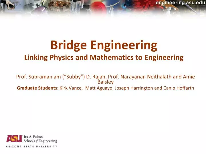 bridge engineering linking physics and mathematics to engineering