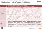 (Live) Interactive Voting / Lecture Participation - slide 1