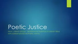 poetic justice