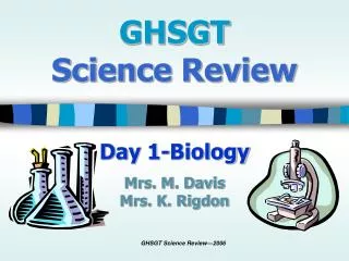 GHSGT Science Review