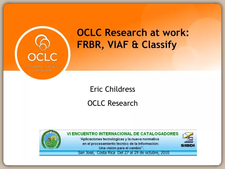 oclc research at work frbr viaf classify