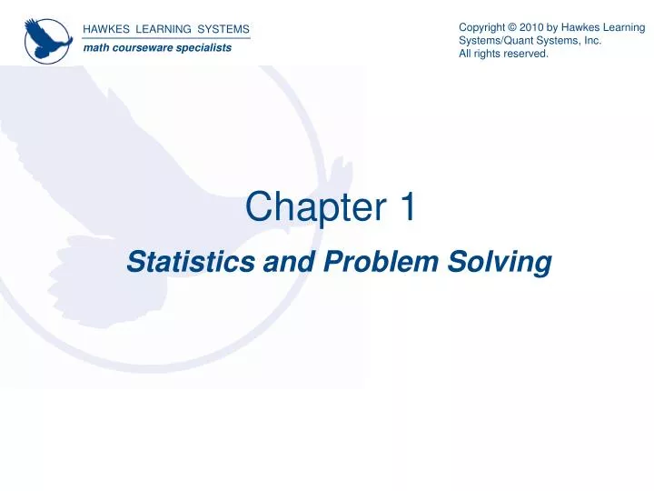 statistics and problem solving