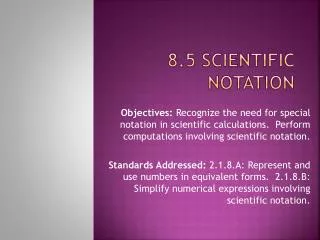 8 5 scientific notation