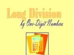 Long Division - slide 1