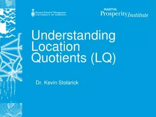 Understanding Location Quotients (LQ)