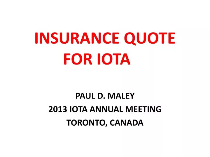insurance quote for iota