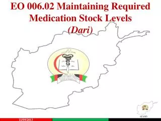 EO 006.02 Maintaining Required Medication Stock Levels (Dari)
