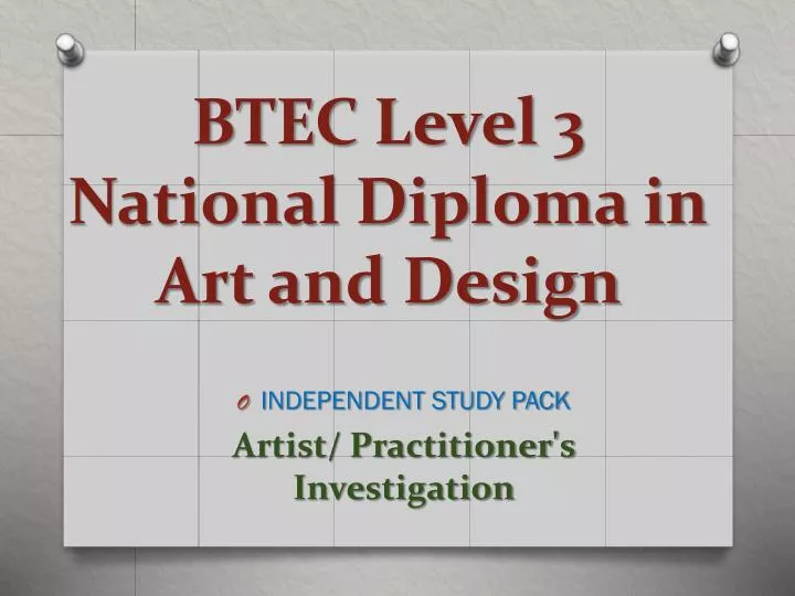 btec level 3 national diploma in art and design