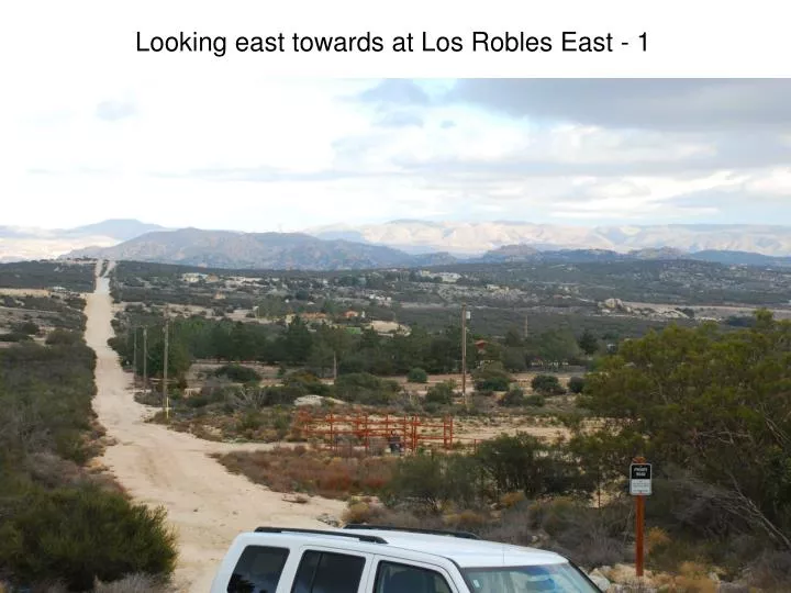 looking east towards at los robles east 1