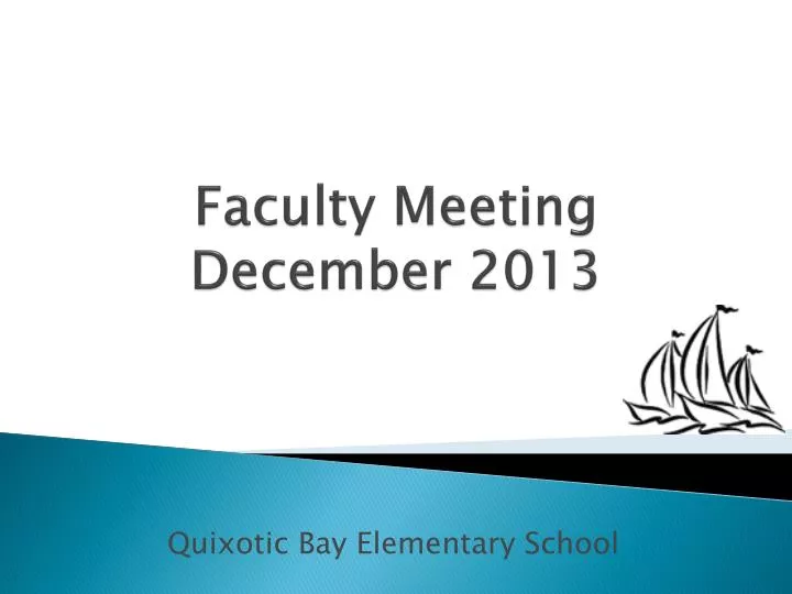 faculty meeting december 2013