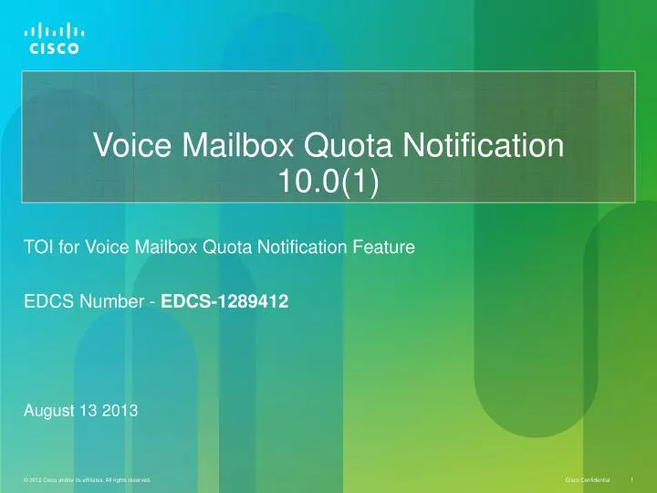 voice mailbox quota notification 10 0 1