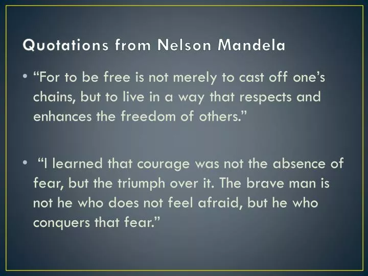 quotations from nelson mandela