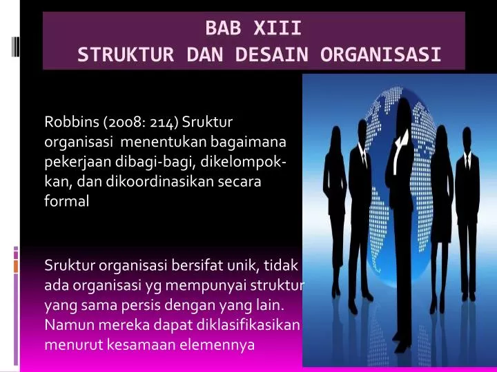 bab xiii struktur dan desain organisasi