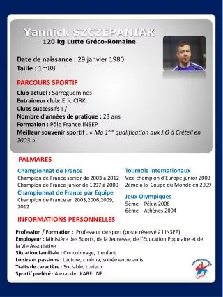 yannick szczepaniak 120 kg lutte gr co romaine