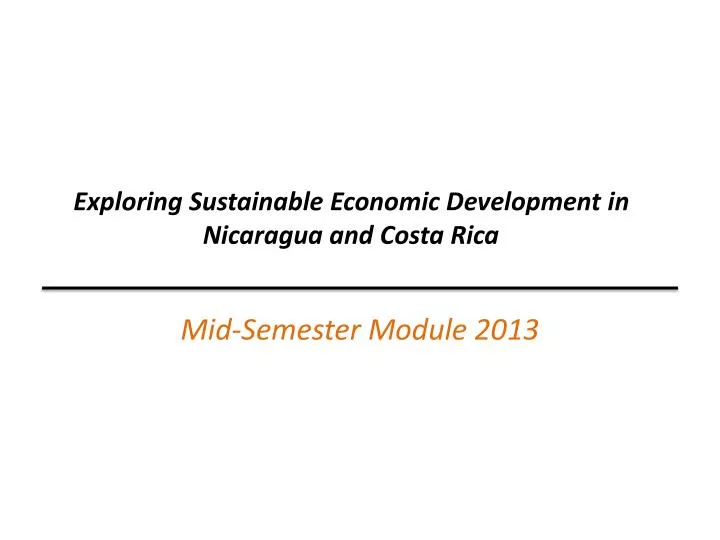 mid semester module 2013