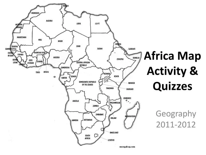 africa map activity quizzes