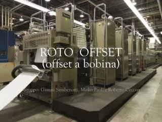 roto offset offset a bobina