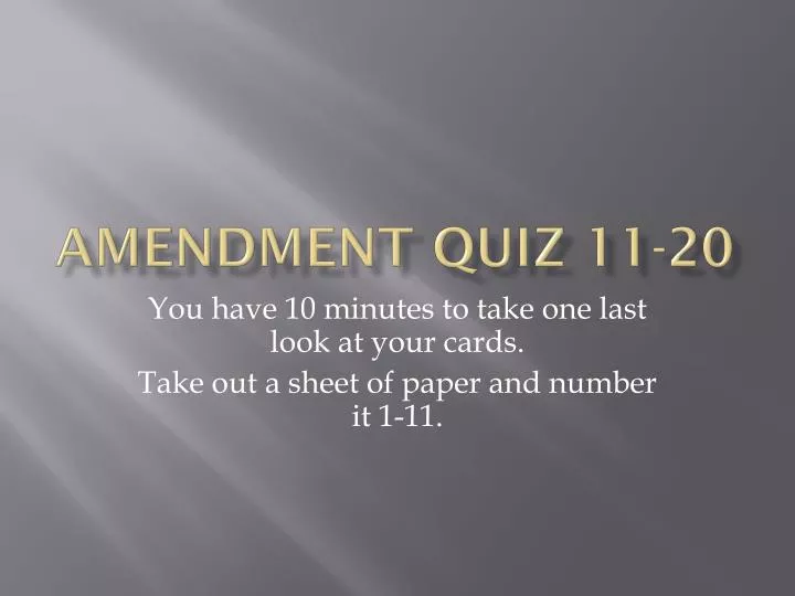 amendment quiz 11 20