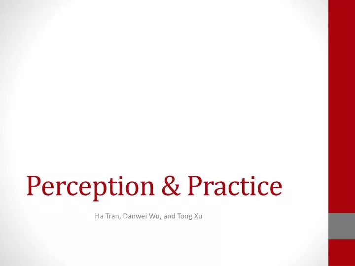 perception practice