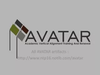 All AVATAR artifacts : ntp16.notlb/avatar