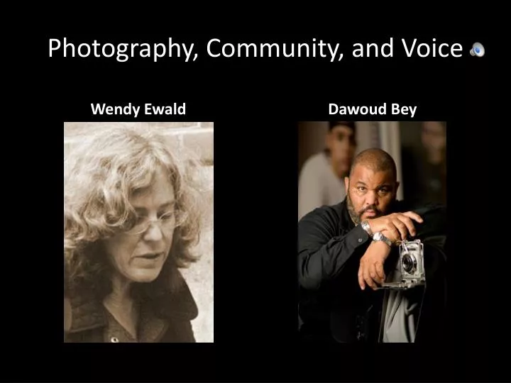 photography community and voice