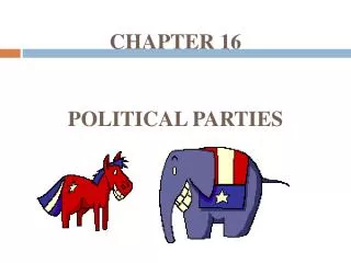 CHAPTER 16 POLITICAL PARTIES