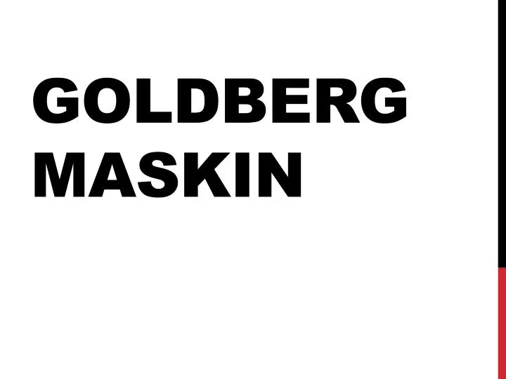 goldberg maskin