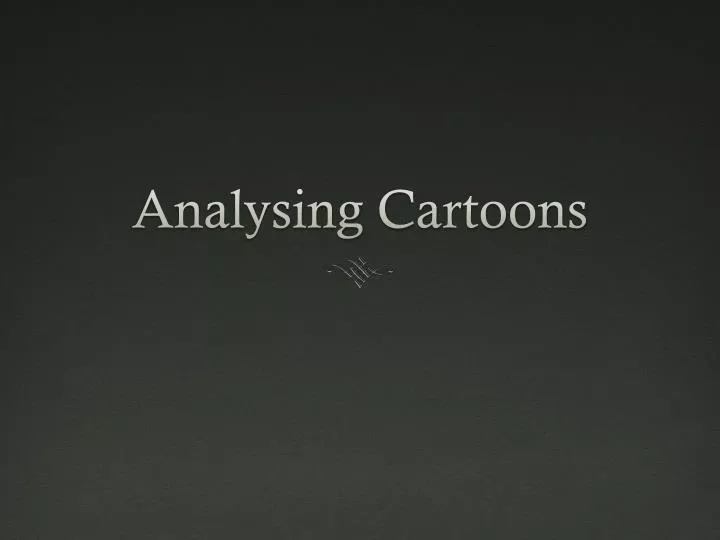 analysing cartoons