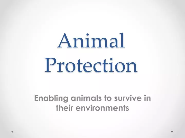 animal protection