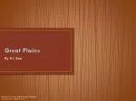 Great Plains - slide 1