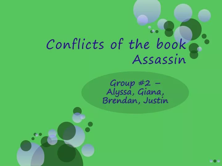 conflicts of the book assassin