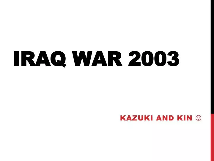 iraq war 2003