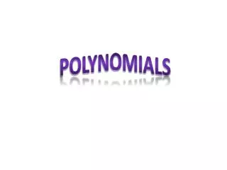 Polynomials