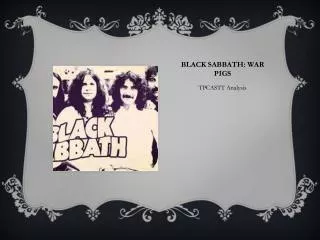 Black Sabbath: War Pigs