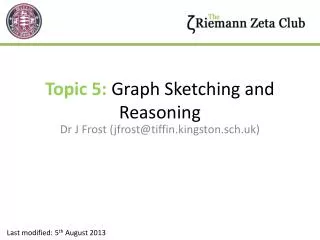 Topic 5: Graph Sketching and Reasoning