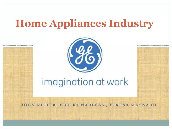home appliances industry study