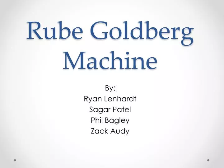 rube goldberg machine