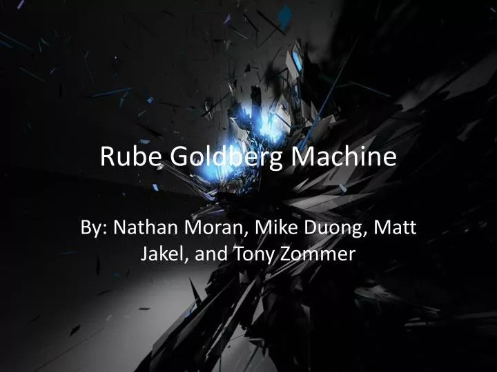 rube goldberg machine