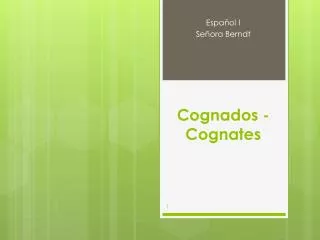 Cognados - Cognates
