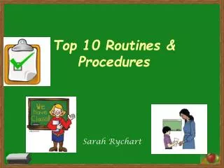 Top 10 Routines &amp; Procedures