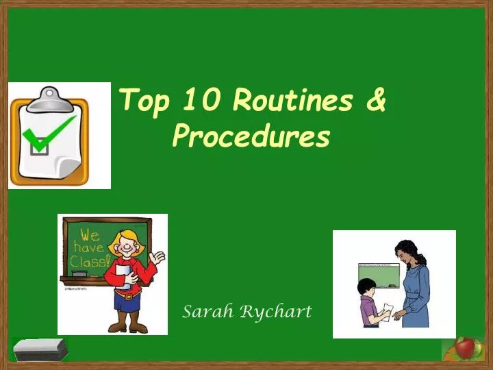 top 10 routines procedures