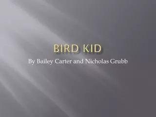 Bird kid