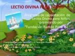 PPT - LECTIO DIVINA PARA NIÑOS PowerPoint Presentation, free download ...